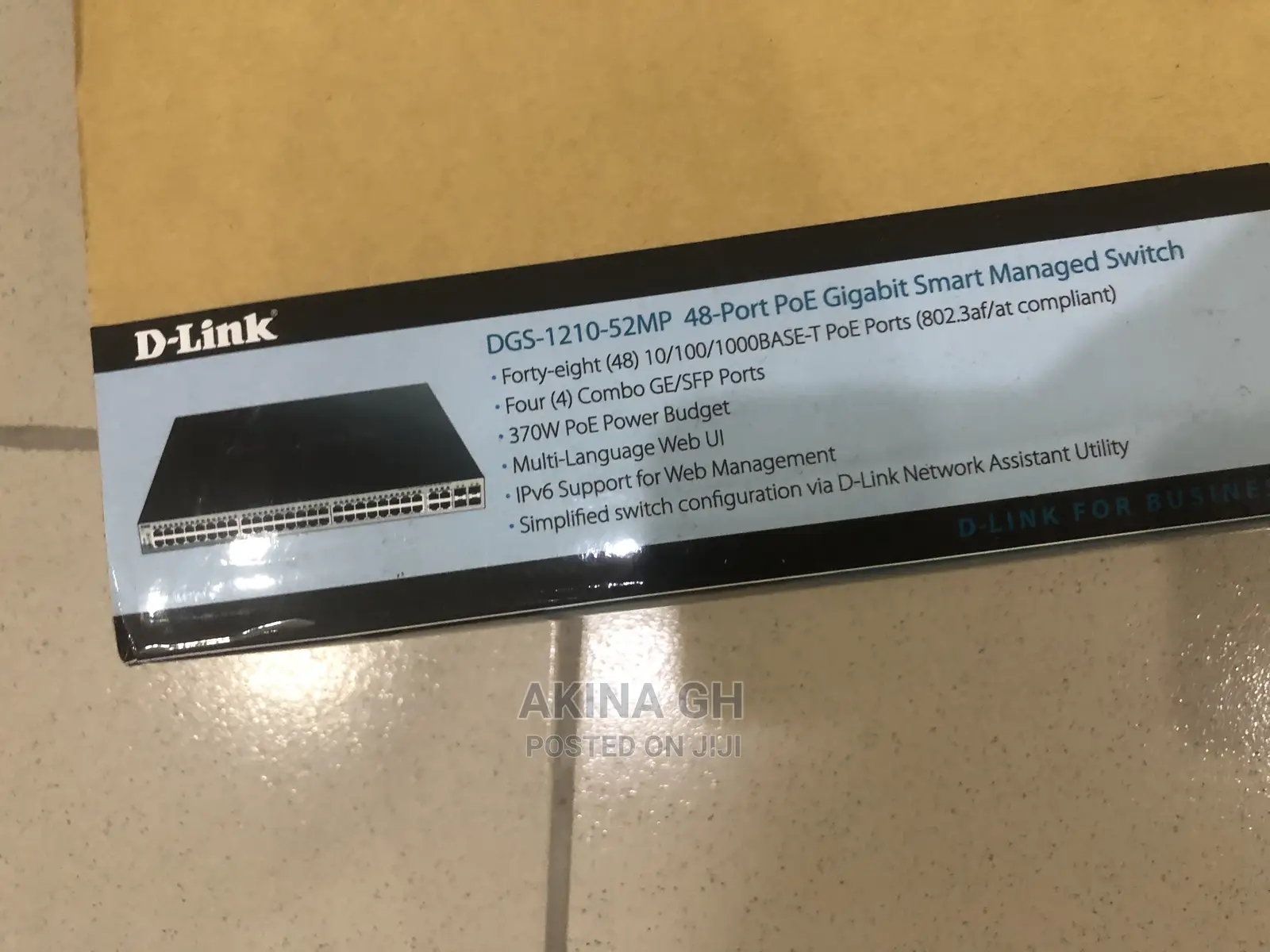 D-Link 48 Port Poe Gigabit Smart Managed Switch DGS-1210-52p