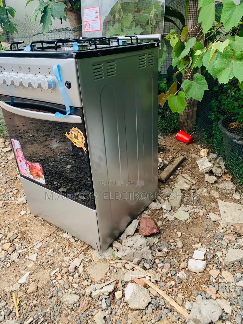 Invented Volcano 5C.BR-GL 4 B 50x50 Gas Stove With Grill