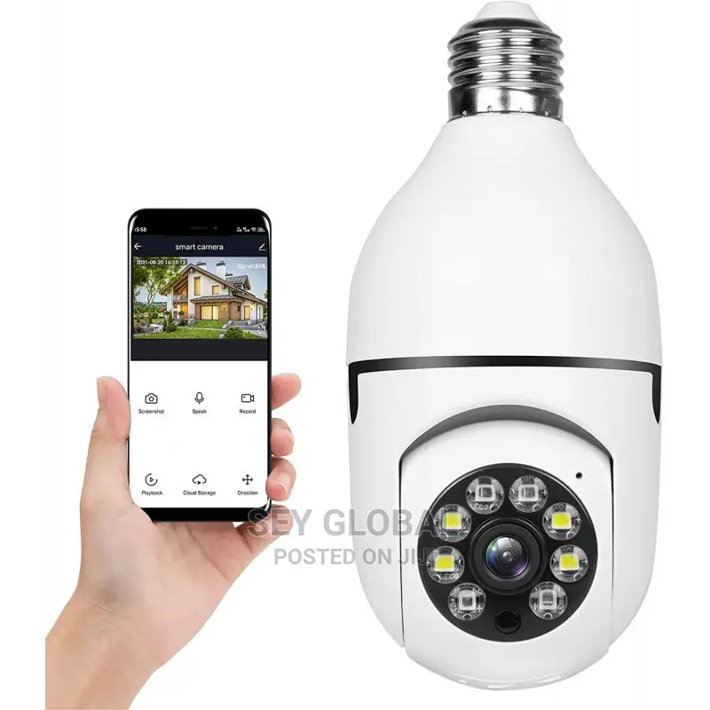 360° Wireless Wifi Panoramic Bulb Camera PTZ