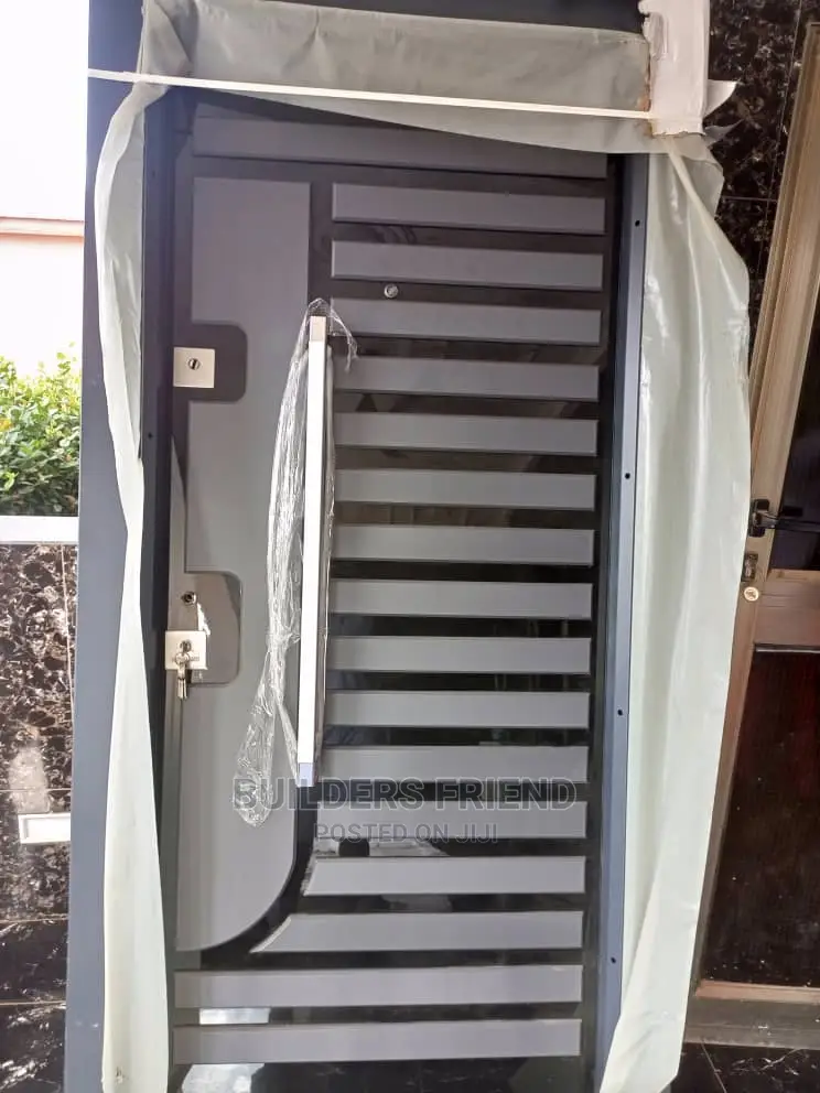 Gray Turkish Heavyduty Double Lock Security Door+Bar
