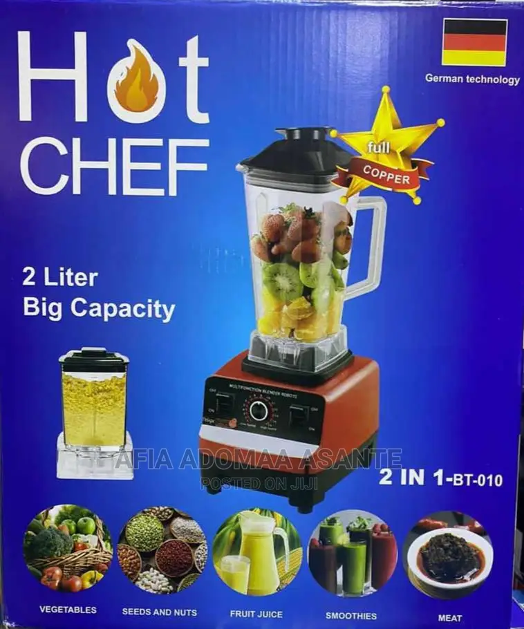 Hot Chef 2 in 1 Commercial Blender