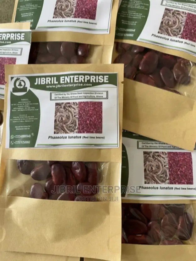 Red Lima Beans (Phaseolus Lunatus)