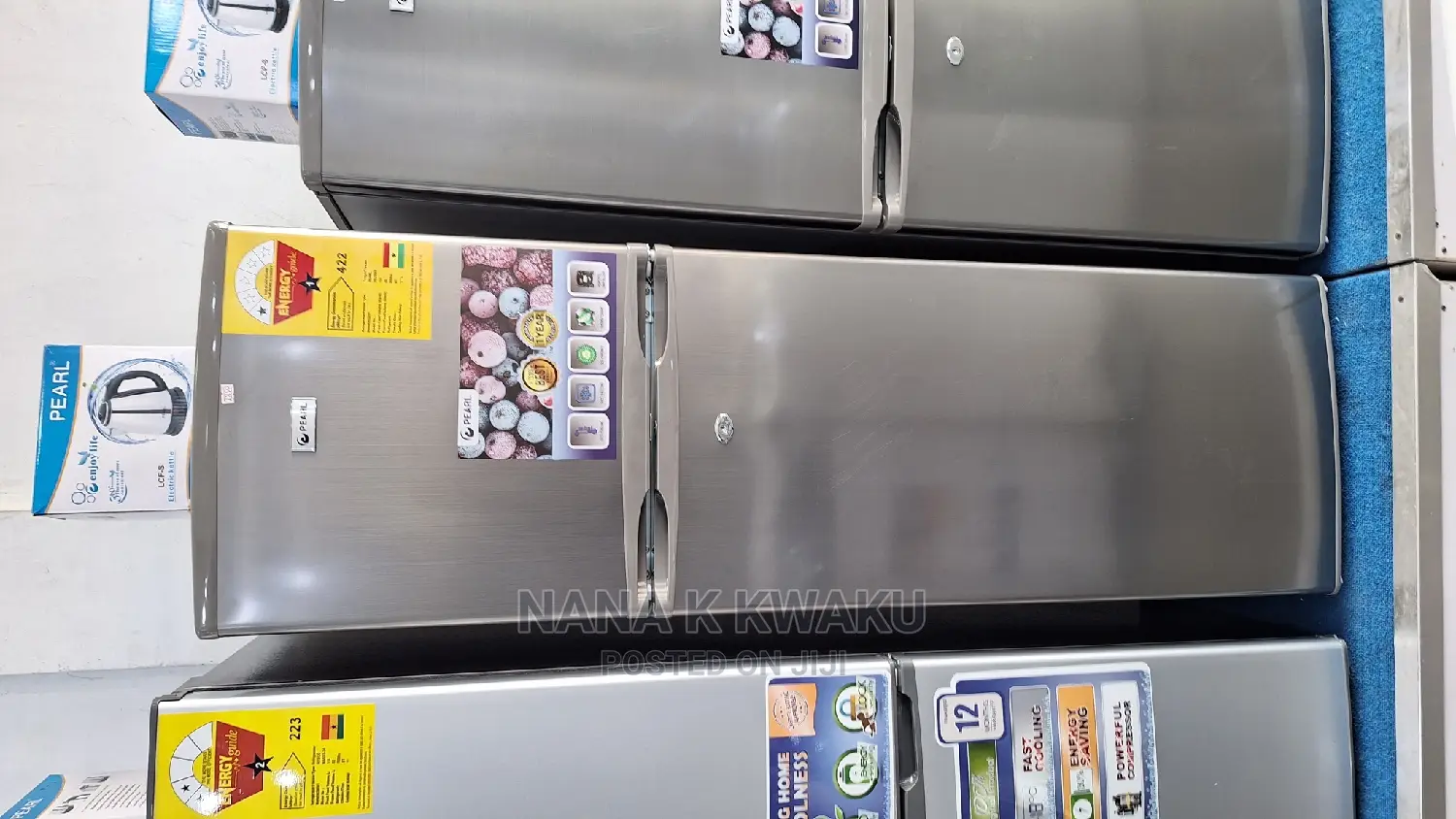 *Bottom Freezer Pearl_pf200b Double Door Fridge