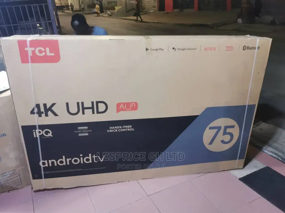 TCL 75” Android Smart Hands Free Voice Control