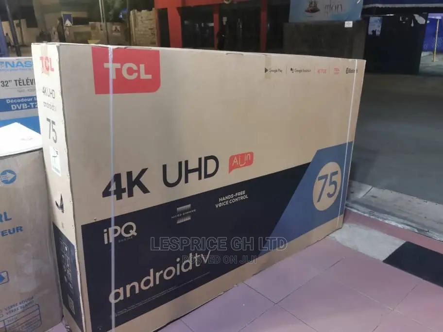 TCL 75” Android Smart TV Quality Sound