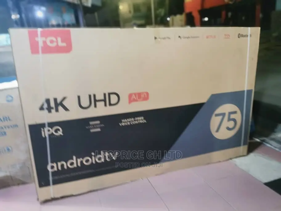 TCL 75” Android Smart Wi-Fi Bluetooth TV