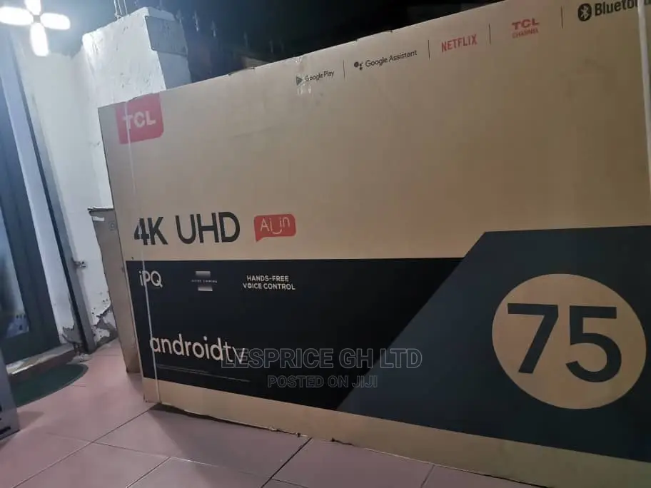 TCL 75” Smart Android Slim Design TV
