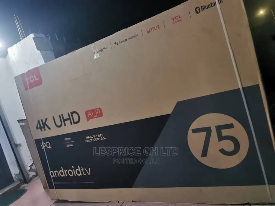 TCL 75” Smart Android Modern TV ~AI T