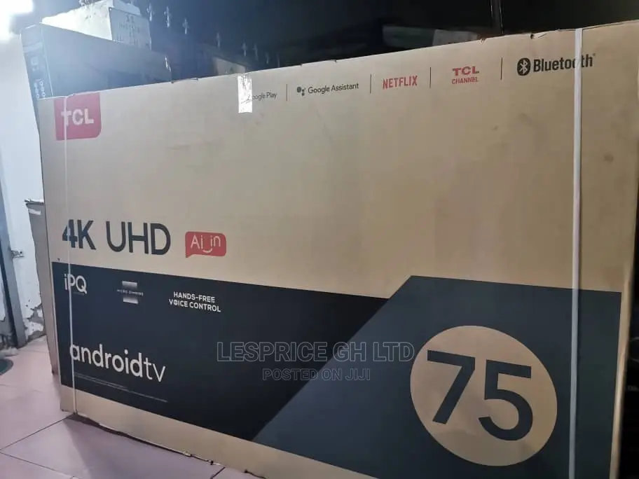TCL 75” AI Android Smart~High Screen Resolution