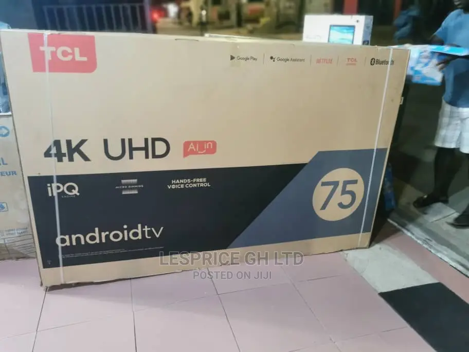 TCL 75” Android Smart TV Uhd TV