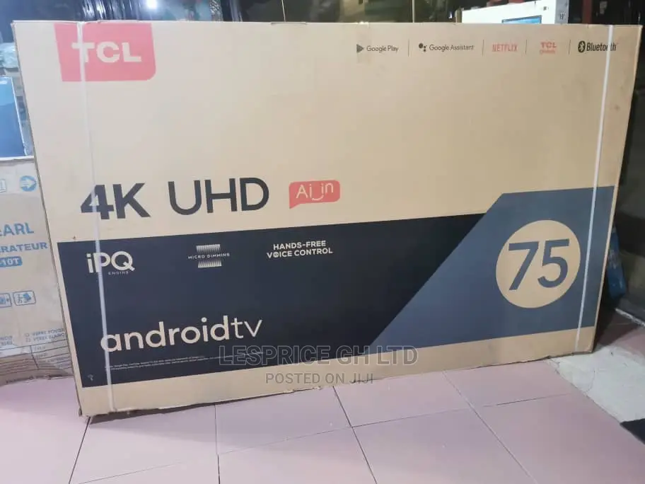 TCL 75” Android HDRTV/UHD/AI Technology
