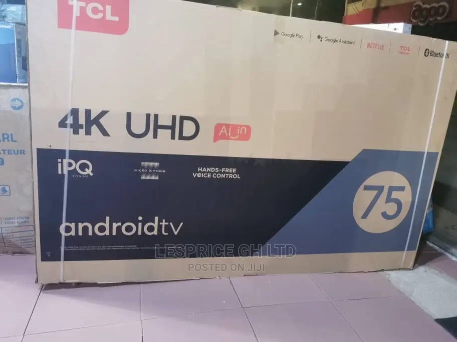 TCL 75” Android Smart Bluetooth TV