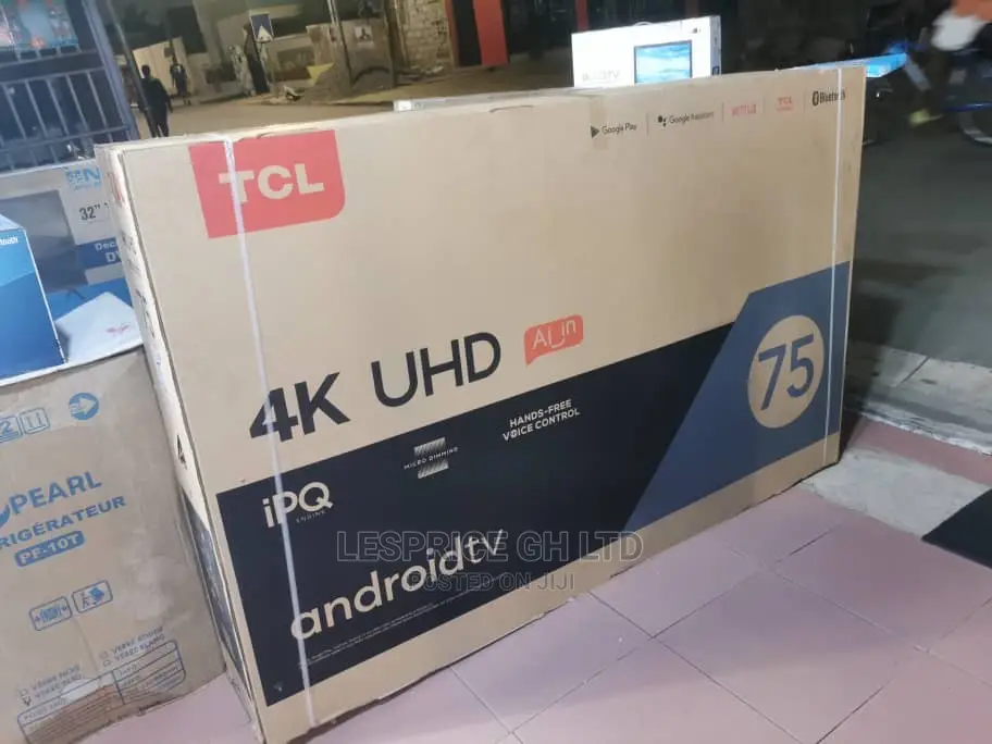 TCL 75” Android Smart Web Browser TV