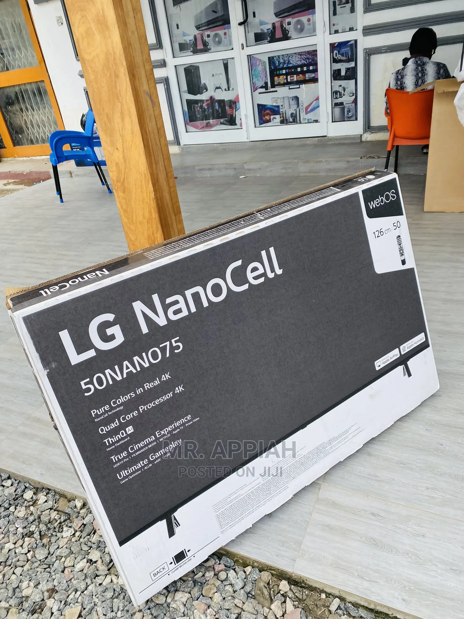 Slim Sleek LG 50nano75 50” Nanocell Real LED Tv(Black)