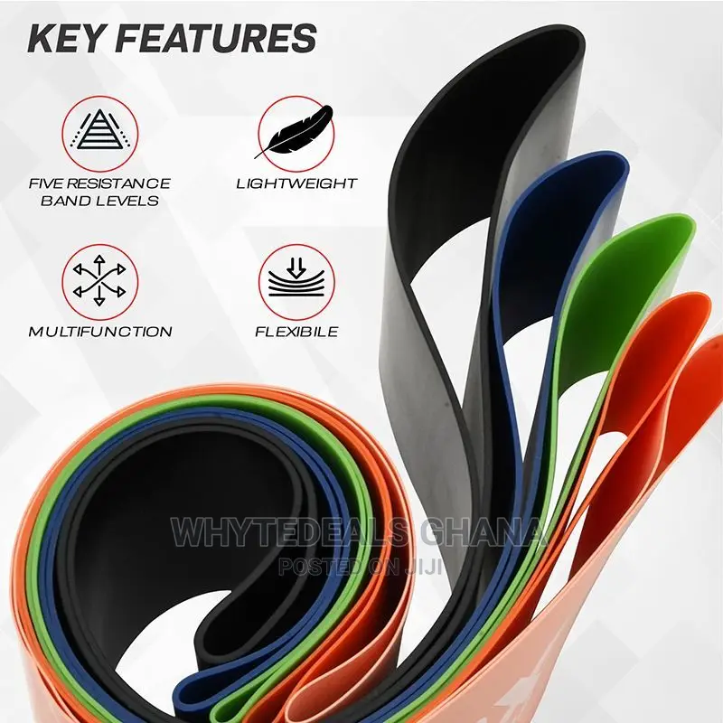 RDX R1 5-in-1 Resistance Loop Bands Set-Home Gym Fitness