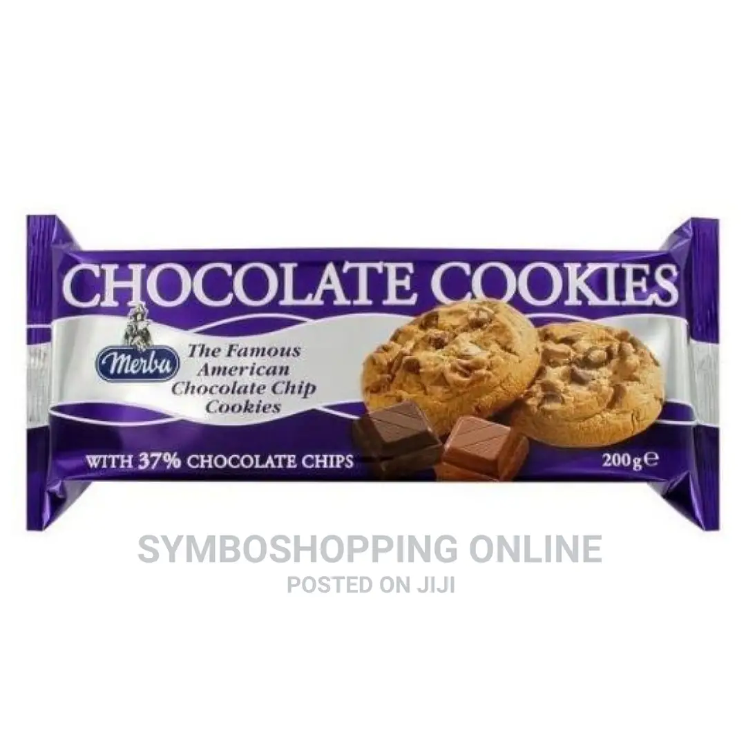 Merba Chocolate Cookies 150g, 
GHS 650 for 16 Pack