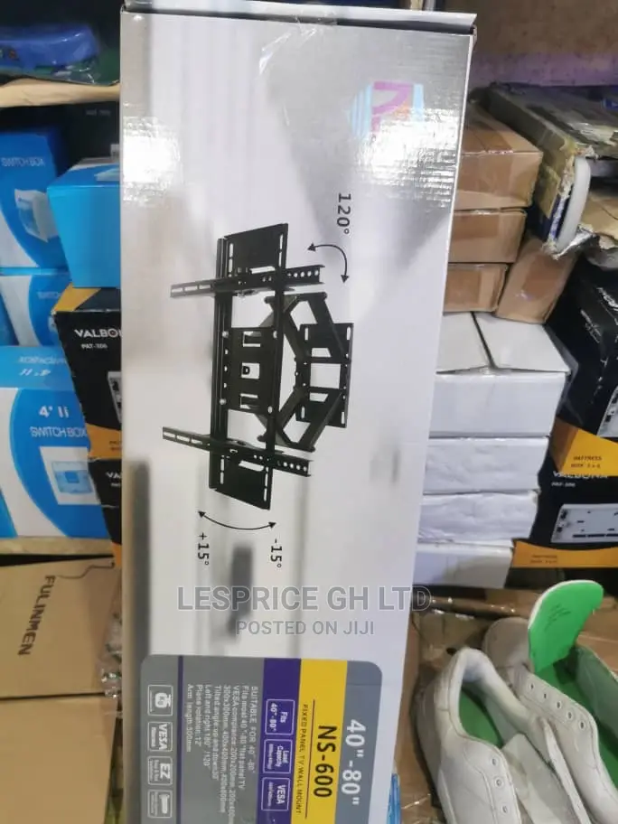 Adjustable TV Wall Bracket Full Motion,40-80”