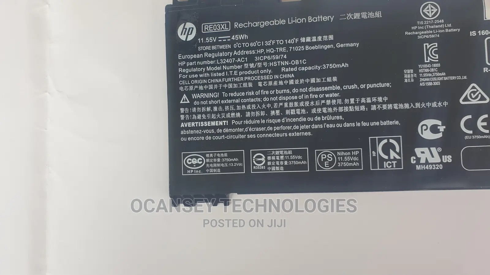Original HP RE03XL RE03 Battery for Probook 450 G6 440 G6 43