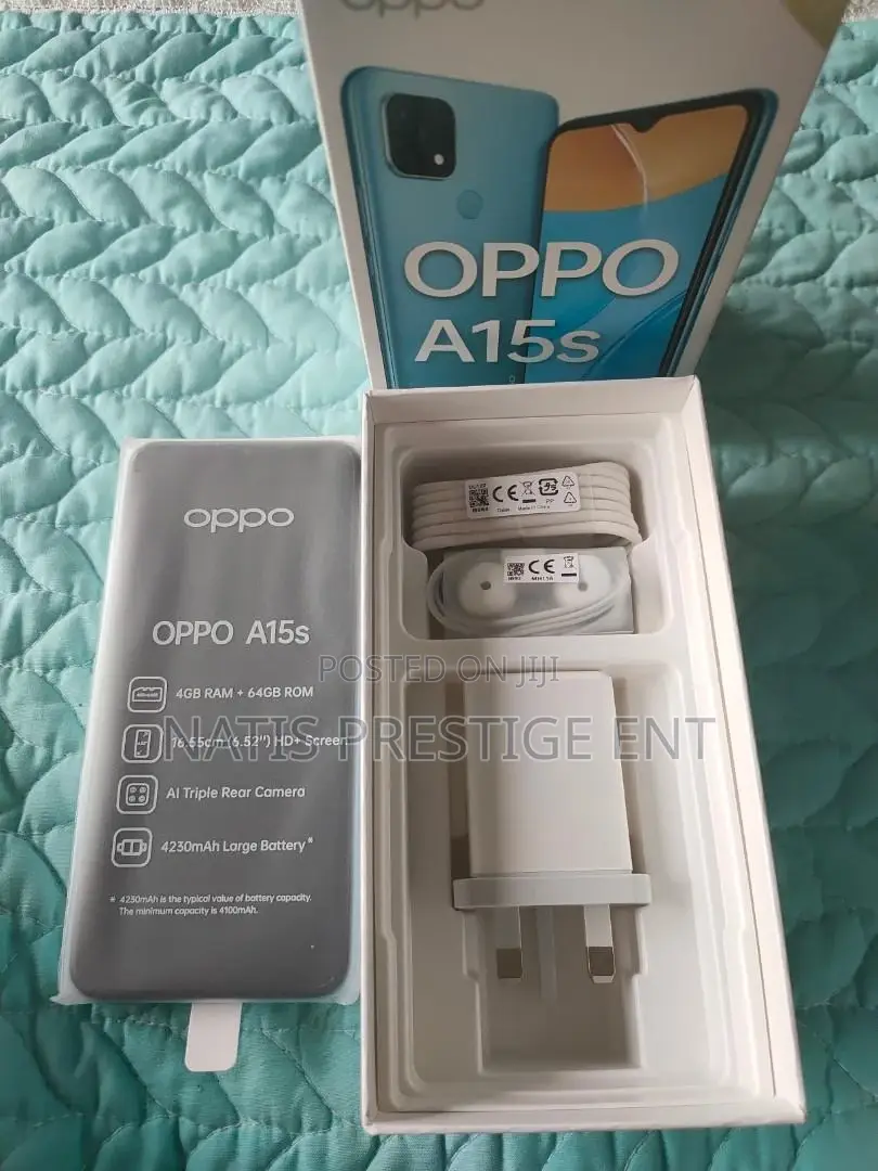New Oppo A15s 64 GB Black