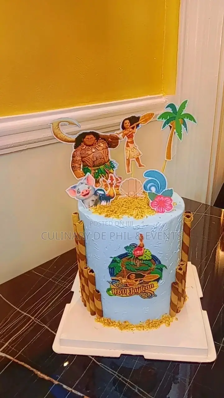 Moana Theme Cake