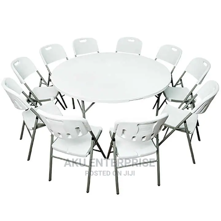 Round Outdoor Picnic Folding Table