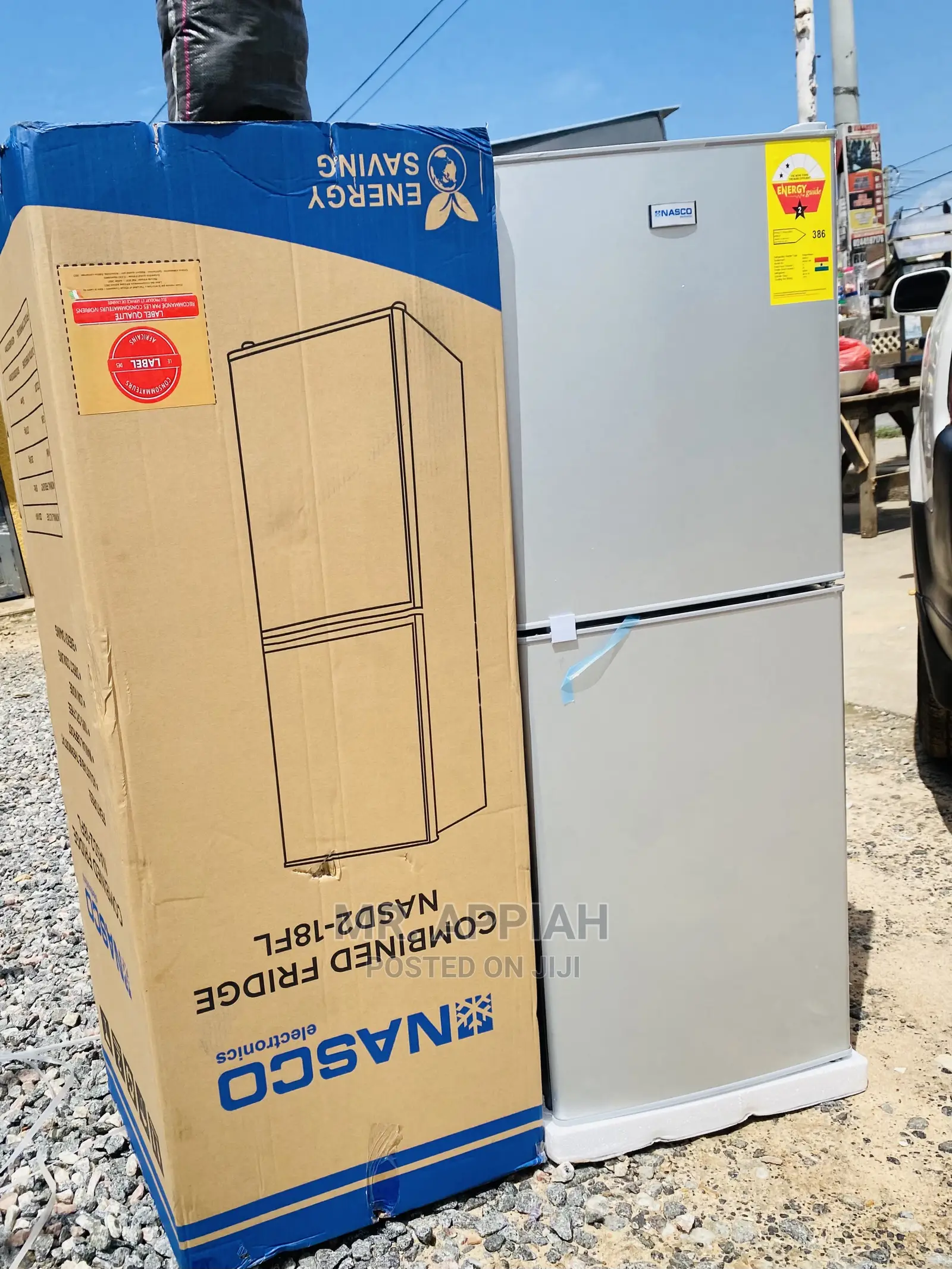 Energy and Cost Saving NascoNascod2-18fl Double Door Fridge