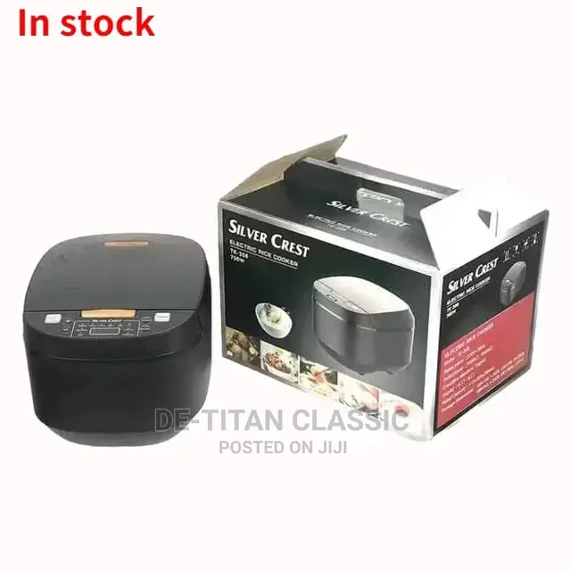Silver Crest Digital Smart Rice Cooker - 5l - Black