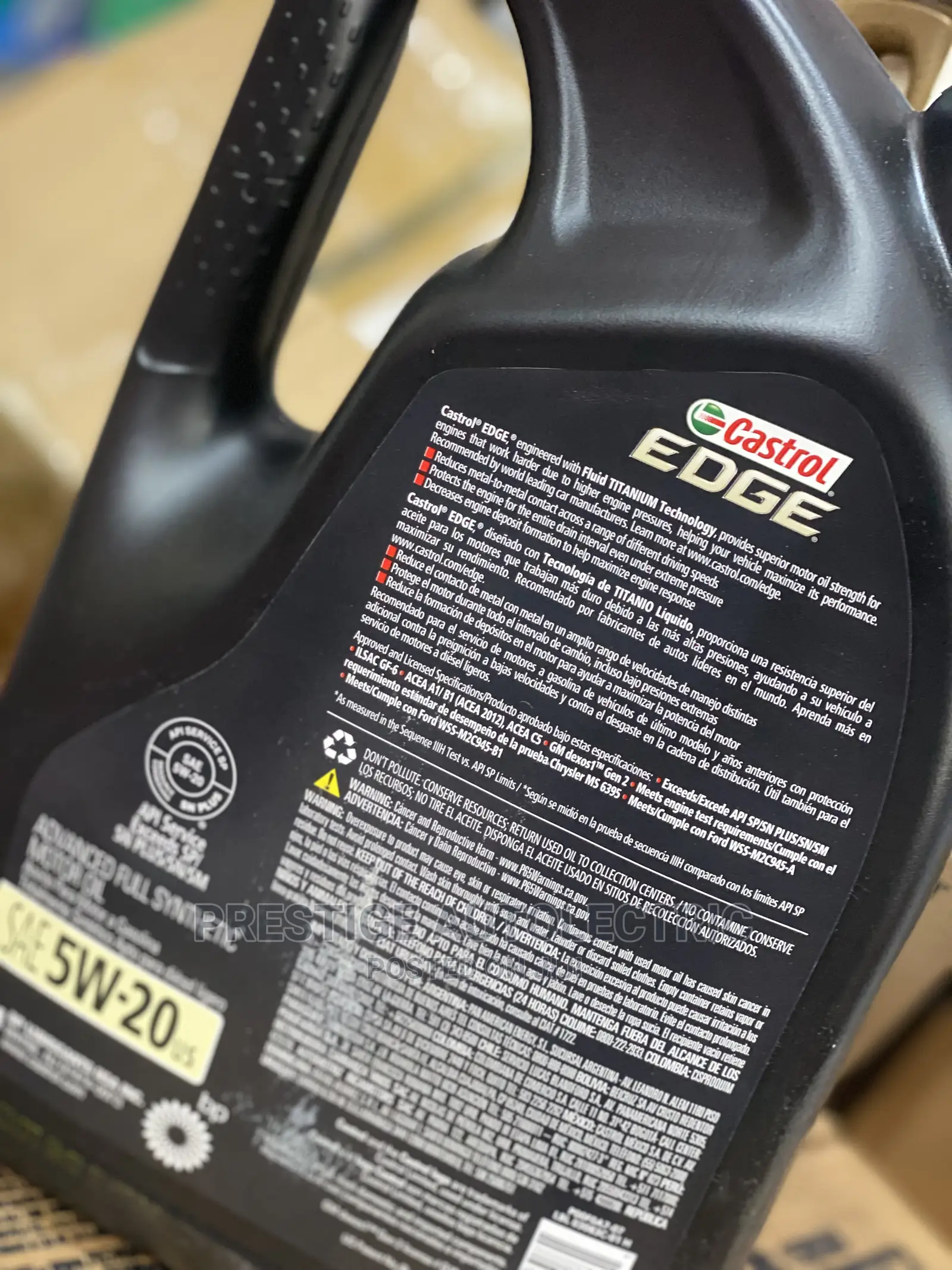 Castrol 5w20 Fully Synthetic Engine Oil