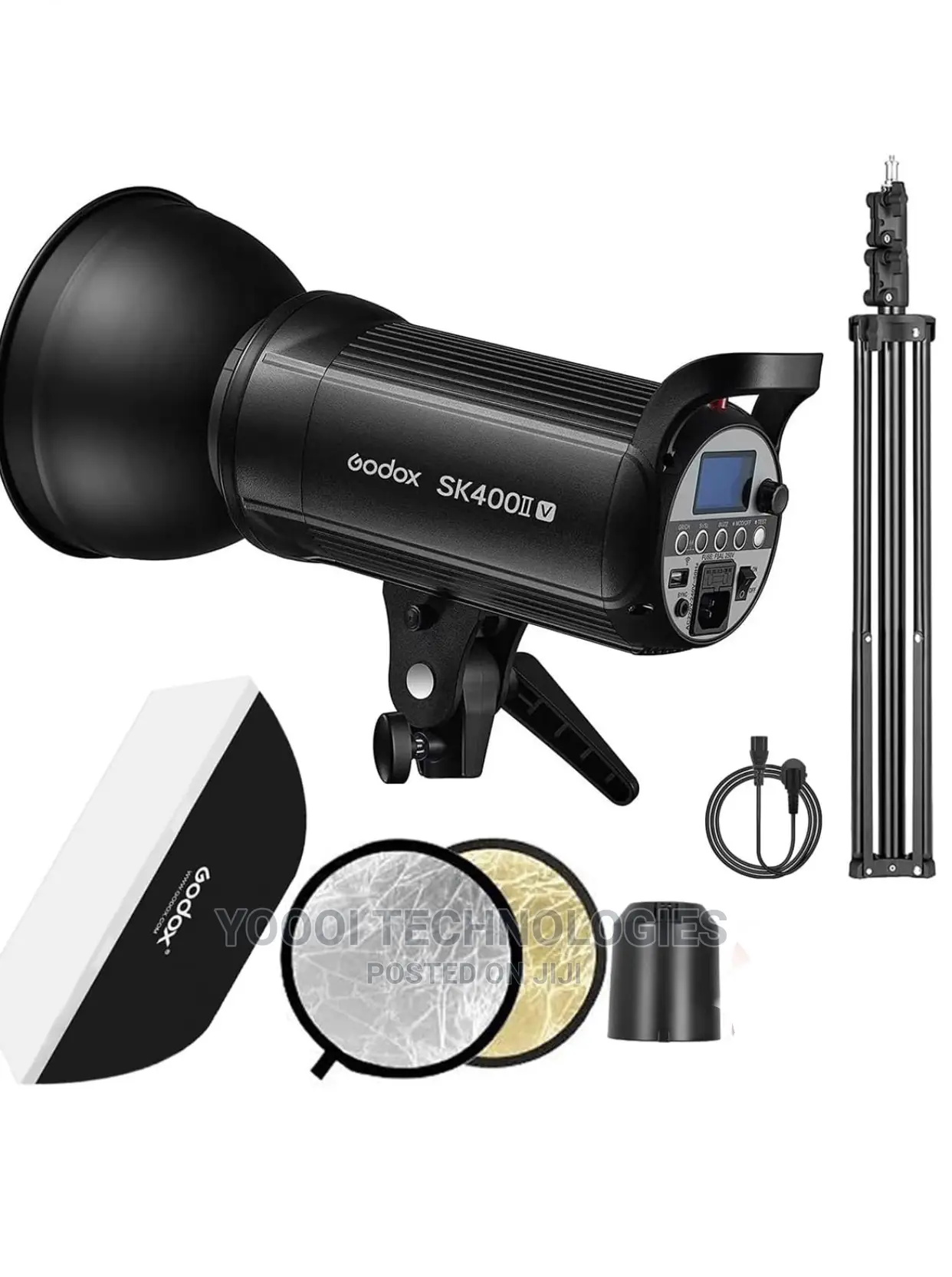 New SK400IIV,Reflector,Softbox and Stand