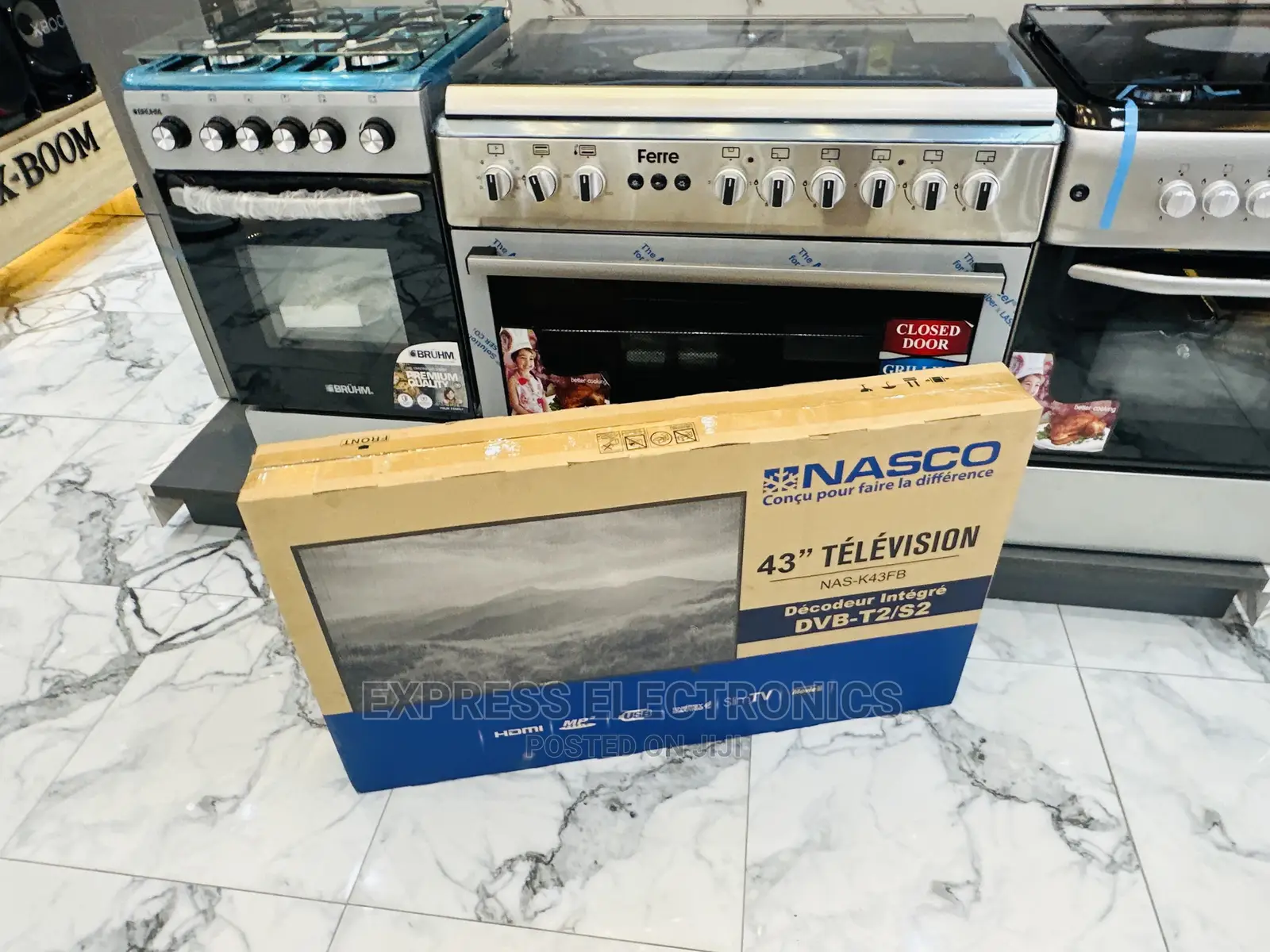 Brilliant Display FHD Satellite Nasco 43”Digital Tv 