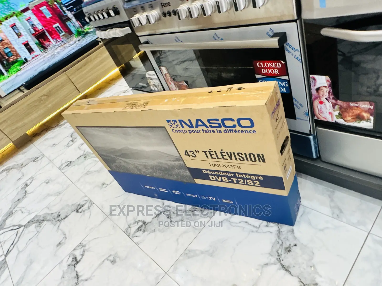 Famous Brand Nasco 43”FHD Satellite Digital Tv