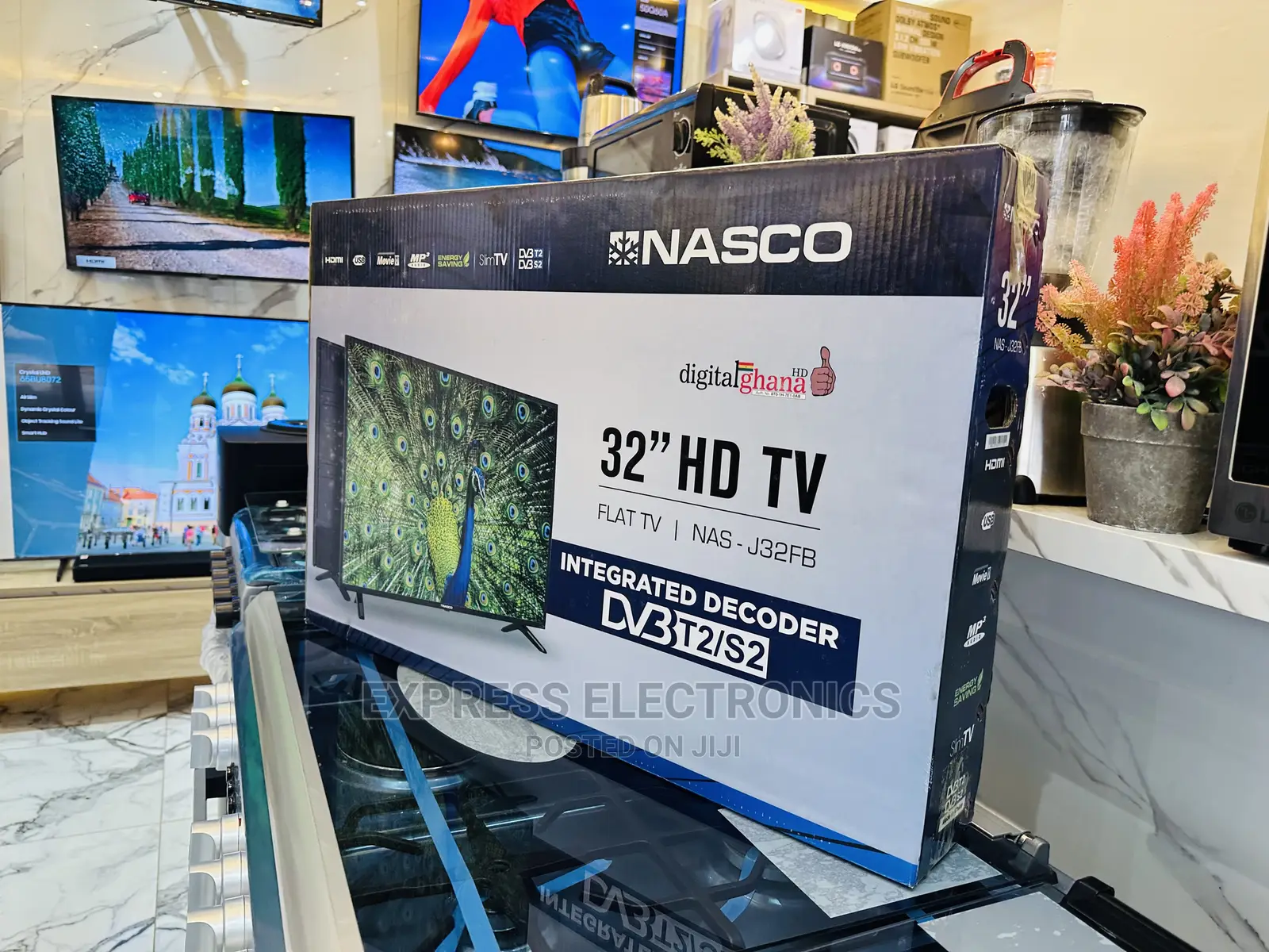 Stpotted FHD Satellite 32”Nasco Tv