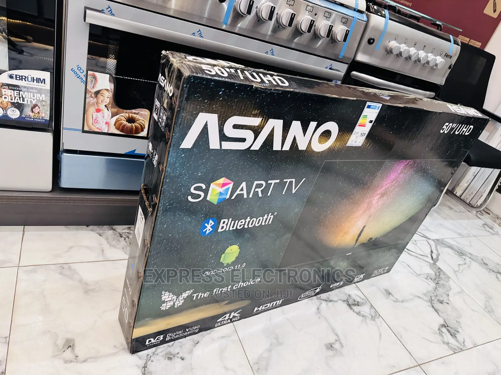 Neatly Sealed in Box Asano 50”Uhd Smart Display