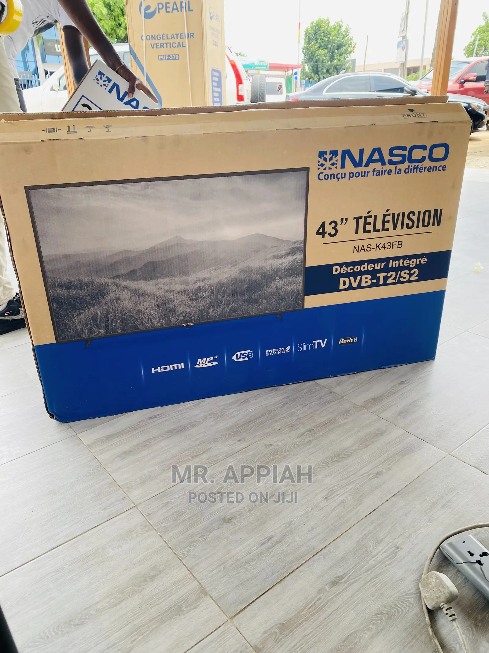 Durable and Affordable Nasco 43” Full HD Digital Tv(Black)