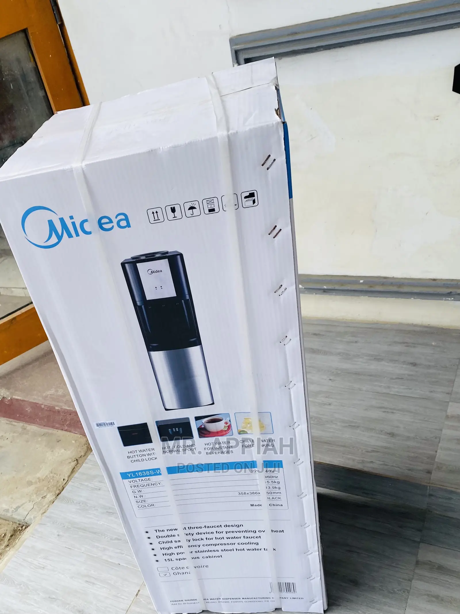 Fast Chillingmidea(Yl 1638s-W)Hot/Hot Normal WaterDispenser