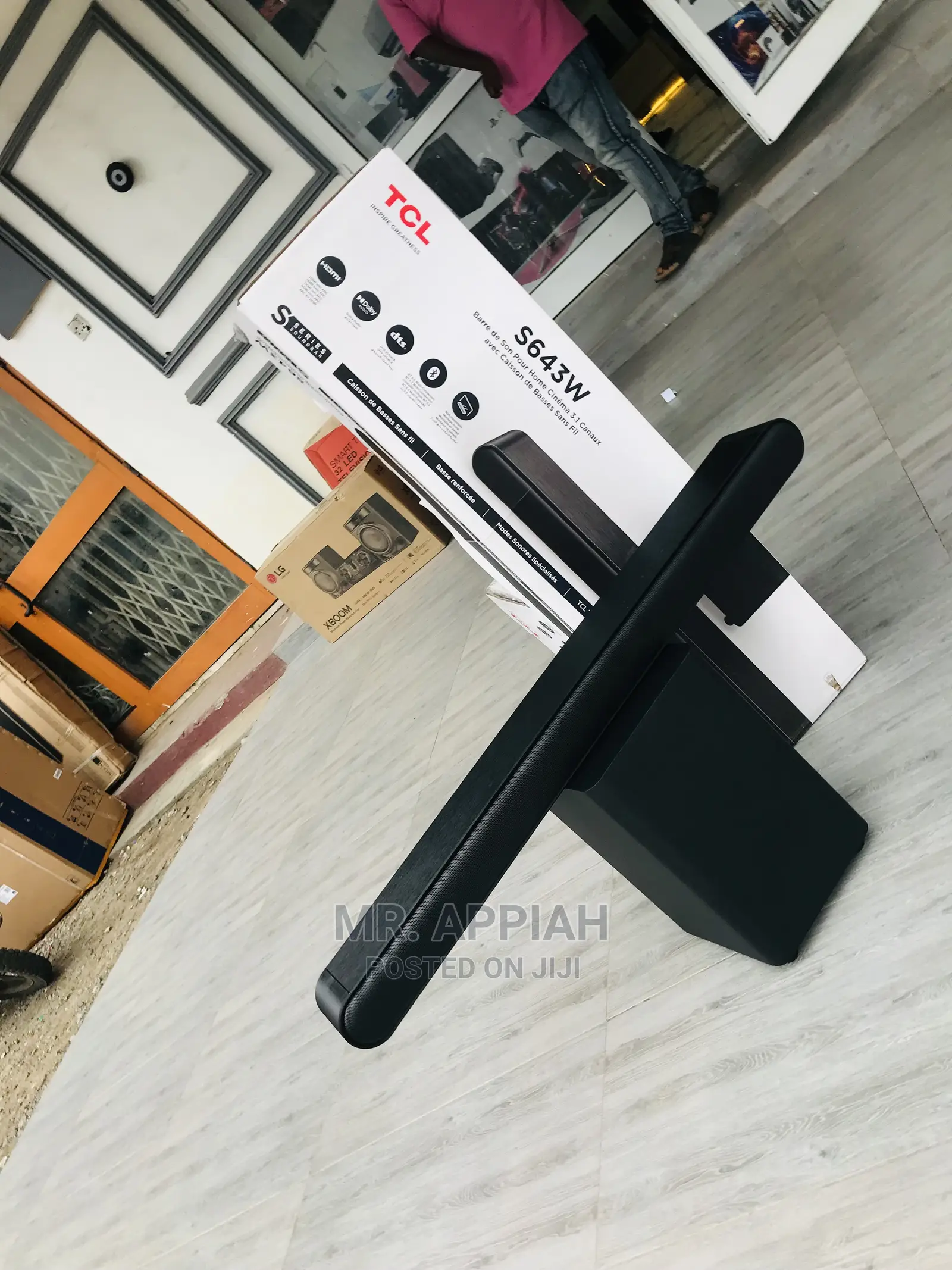 Sealed TCL 240watt S643w Soundbar System(3.1channel)