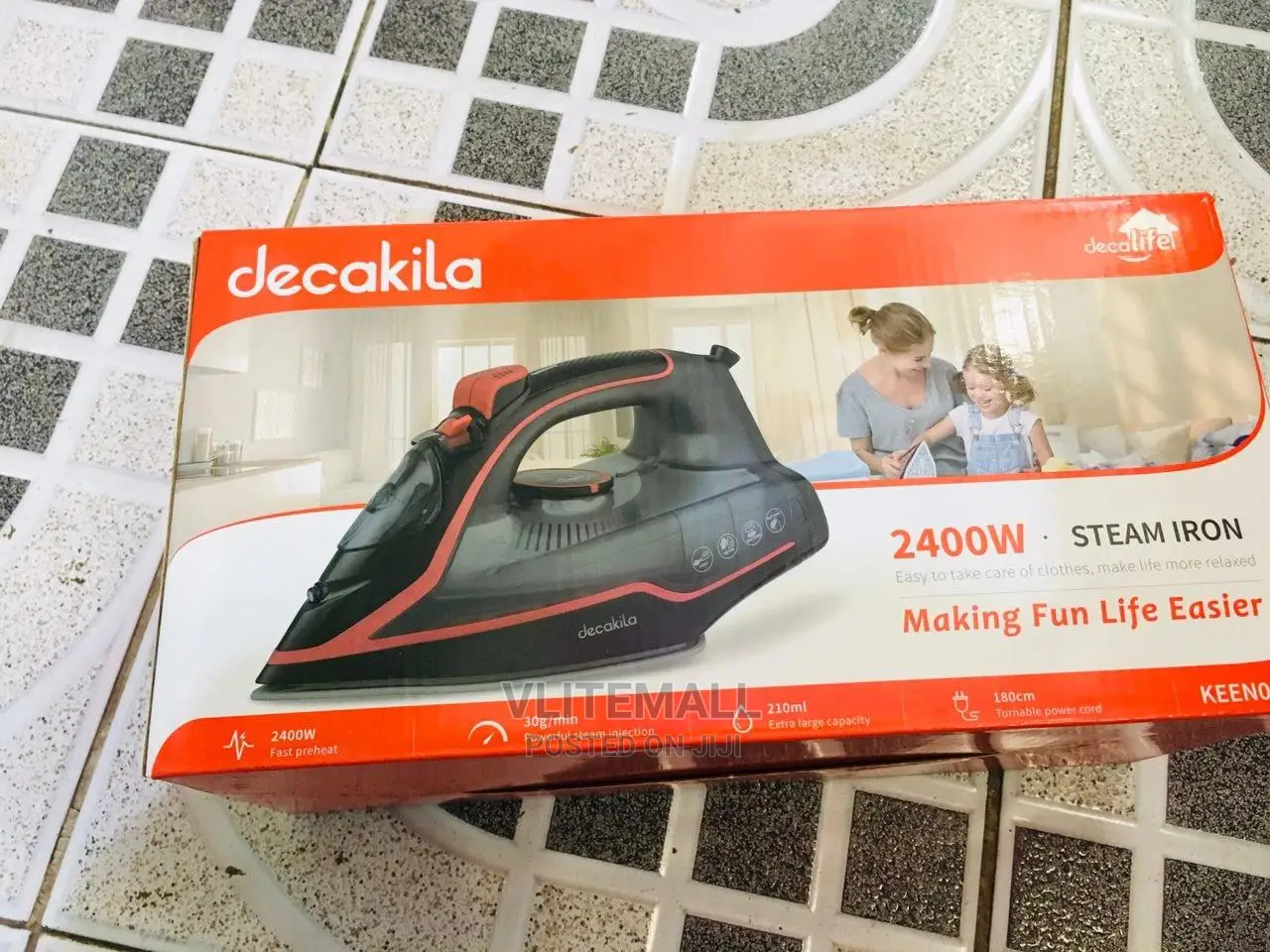 Decakila Steam Iron (KEEN001W)