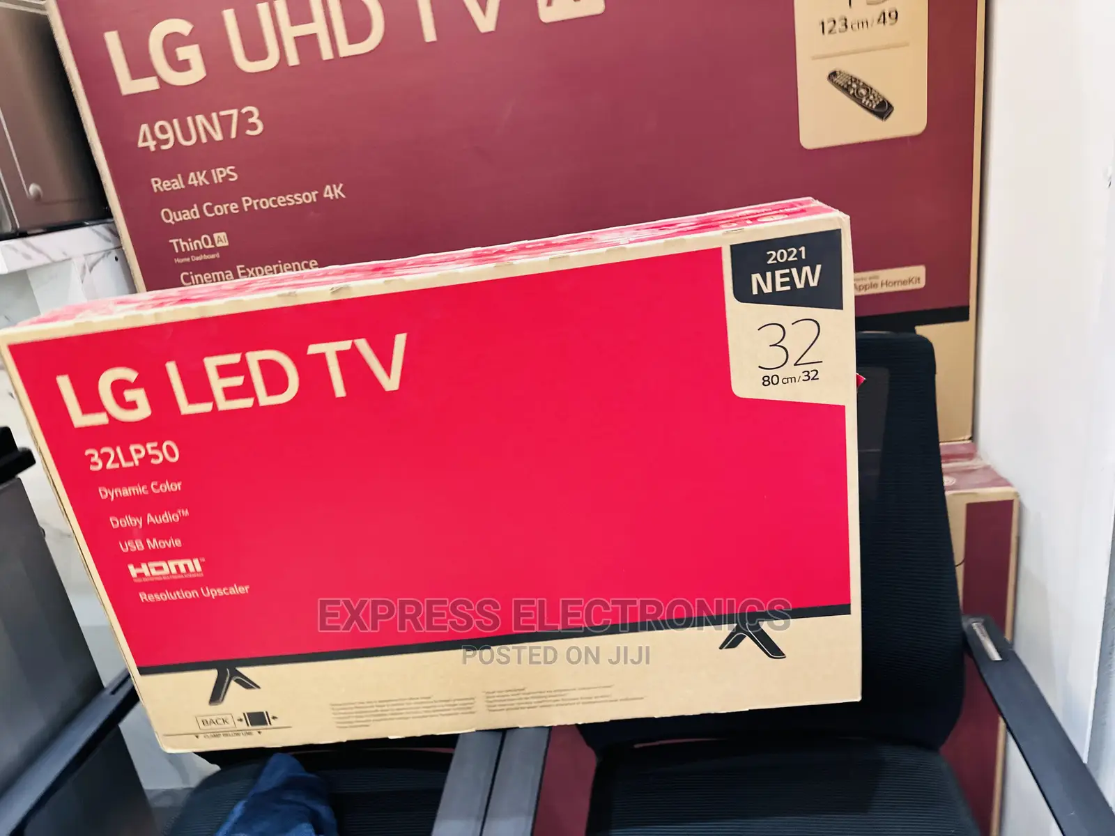 Glossy Black Slim Lg 32”Lp5000 HD Satellite Digital Tv 