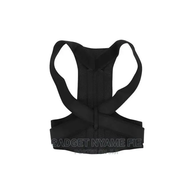 Adjustable Posture Back Support Belt -Black