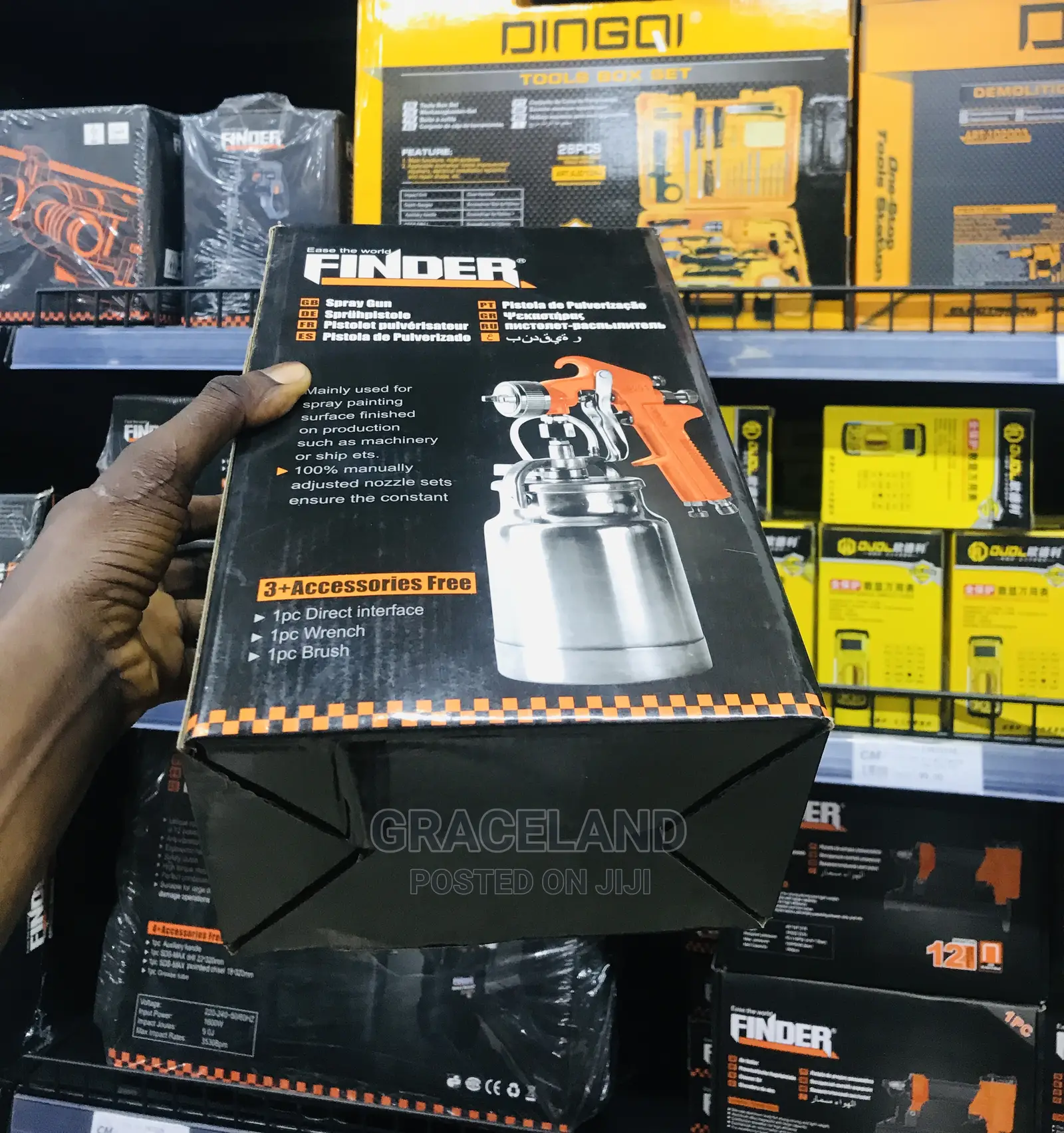 This Is Original Finder Spraying Gun With 3 Accessories Good
