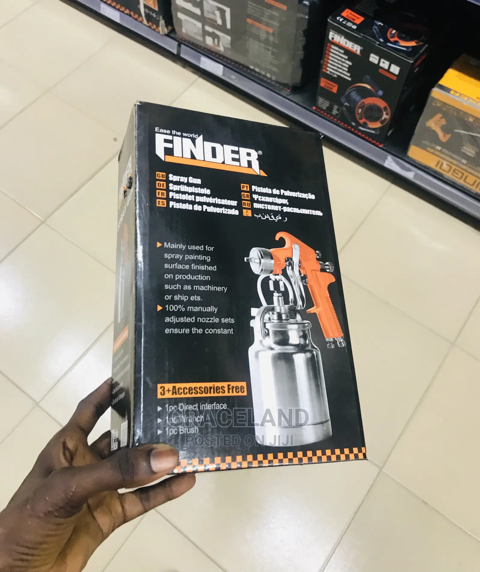 This Is Original Finder Spraying Gun With 3 Accessories Good