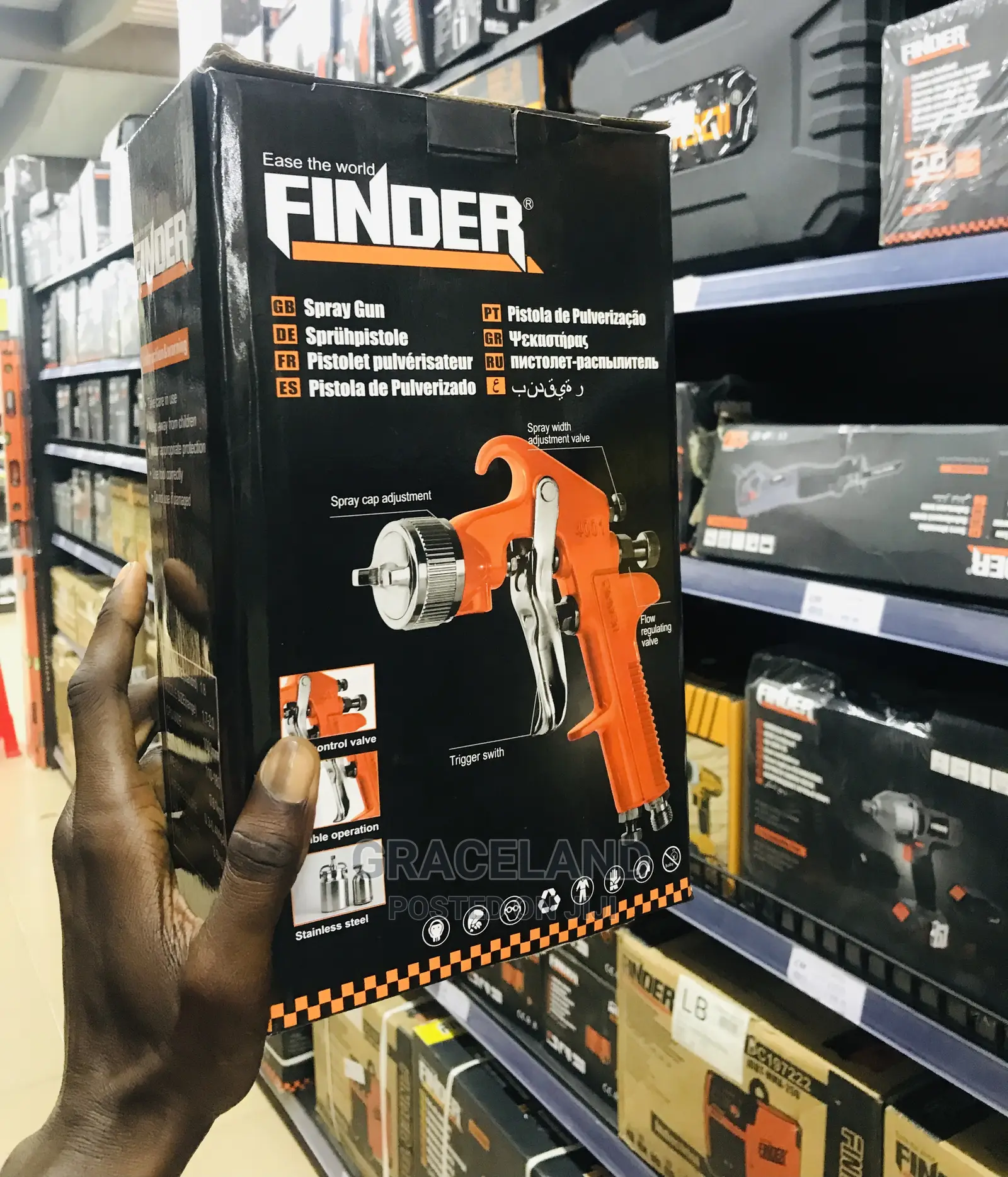 This Is Original Finder Spraying Gun With 3 Accessories Good