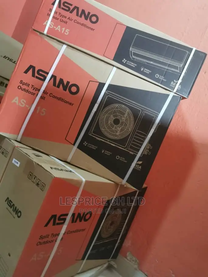 Asano 1.5hp Air Condition Split Type White Panel