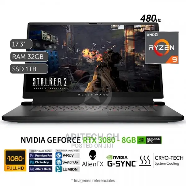 New Laptop Alienware M17x R2 32GB AMD Ryzen 9 SSD 1T