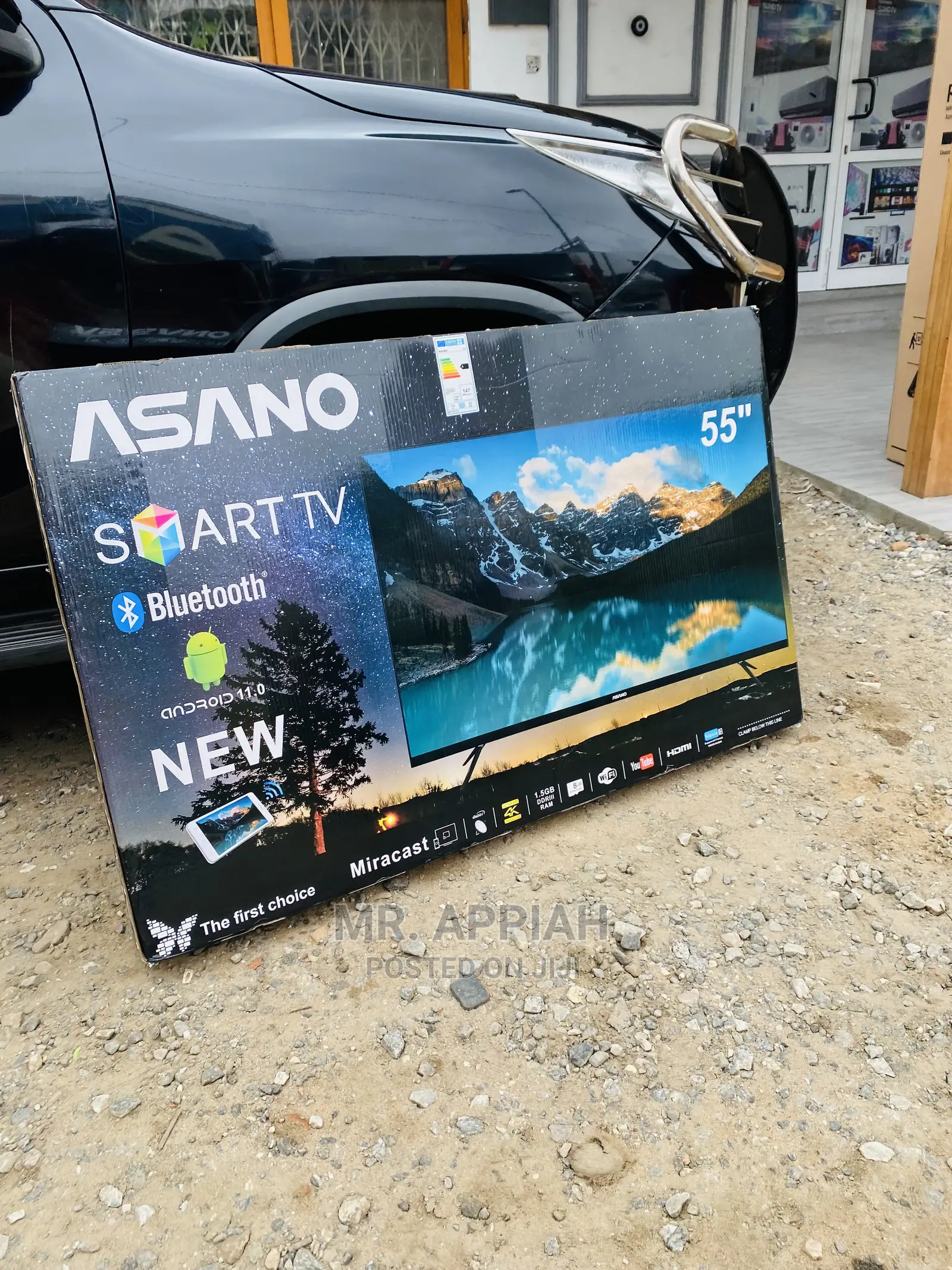 Original Asano 55 Uhd Smart Digital Satelite Tv(Black).