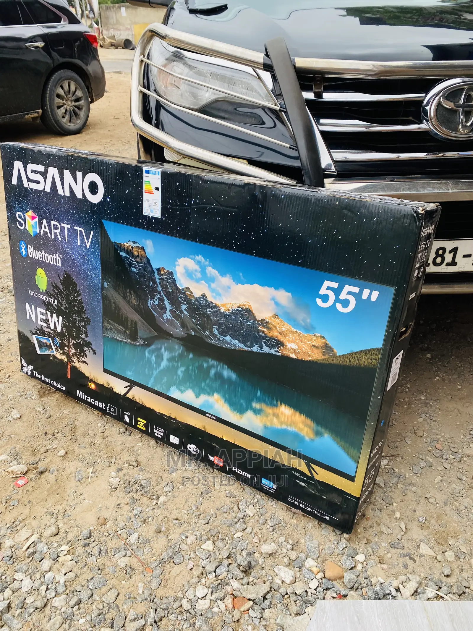 Quality Yet Affordable 55” Asano Full Hd Satelite Tv(Black)