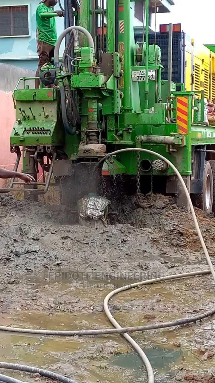 Water Borehole Drilling at Kronom