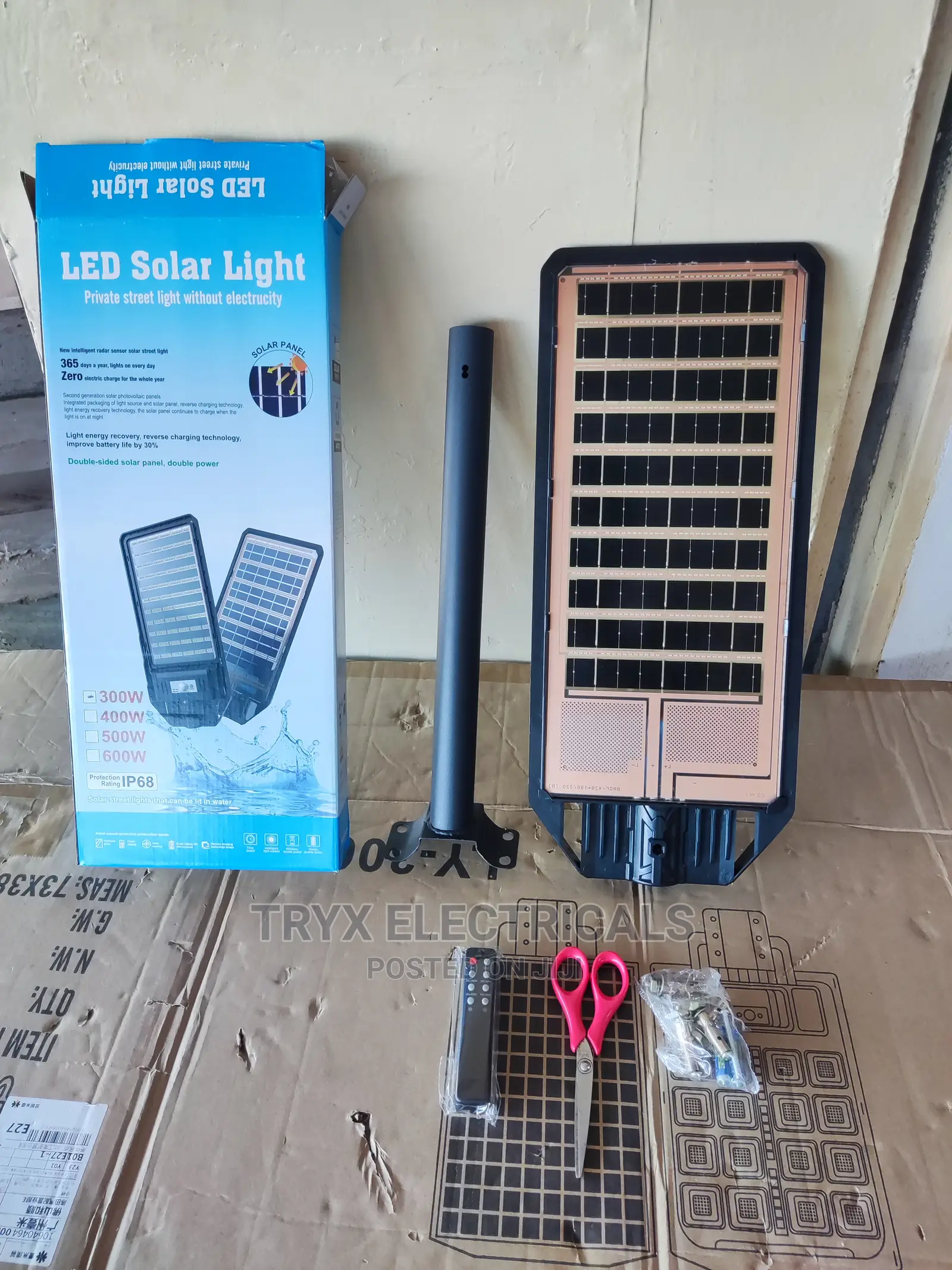 300w Solar Street Light Bi-facial