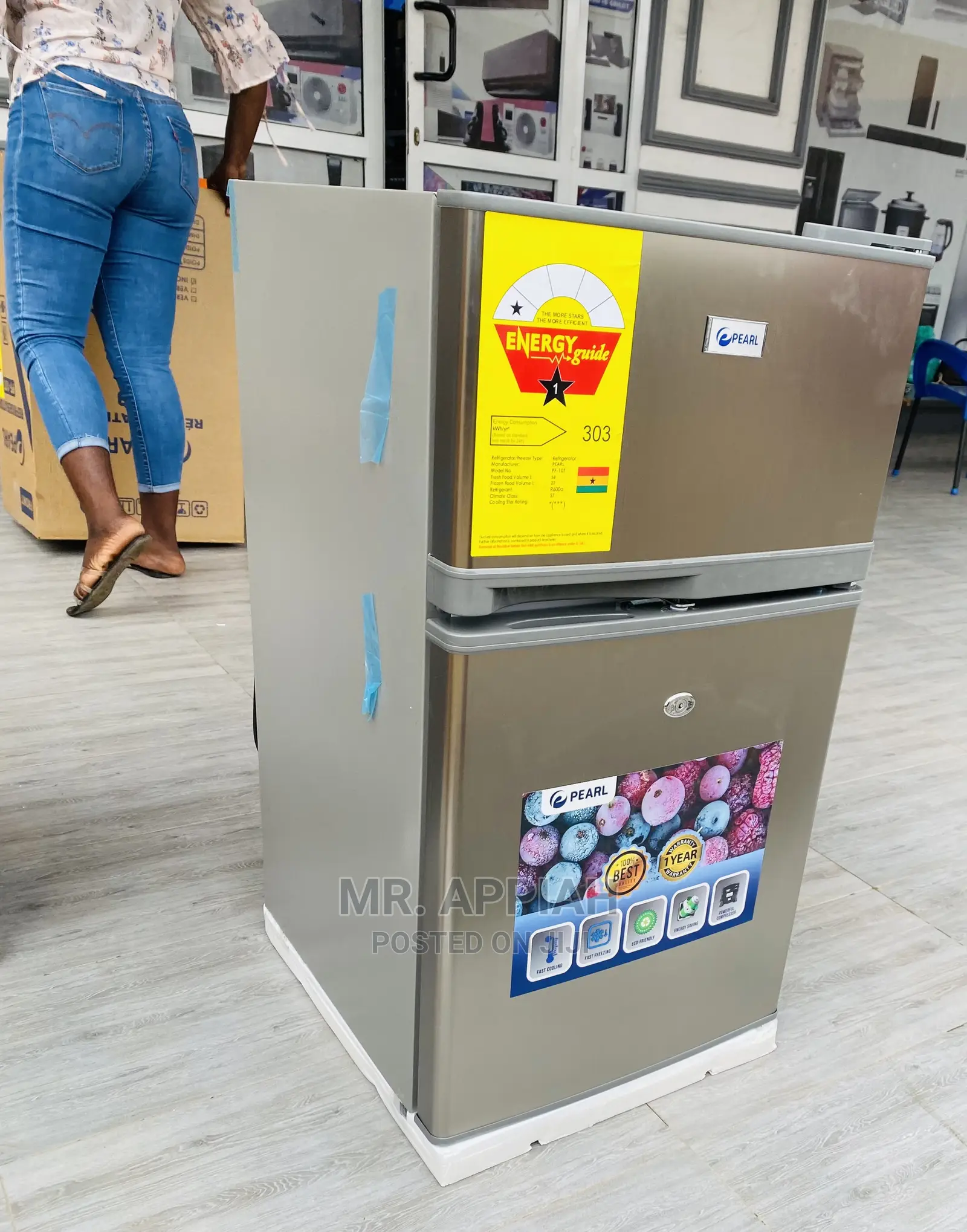 Budget-Friendly Pearl Double Door Fridge(Pearl 10T).
