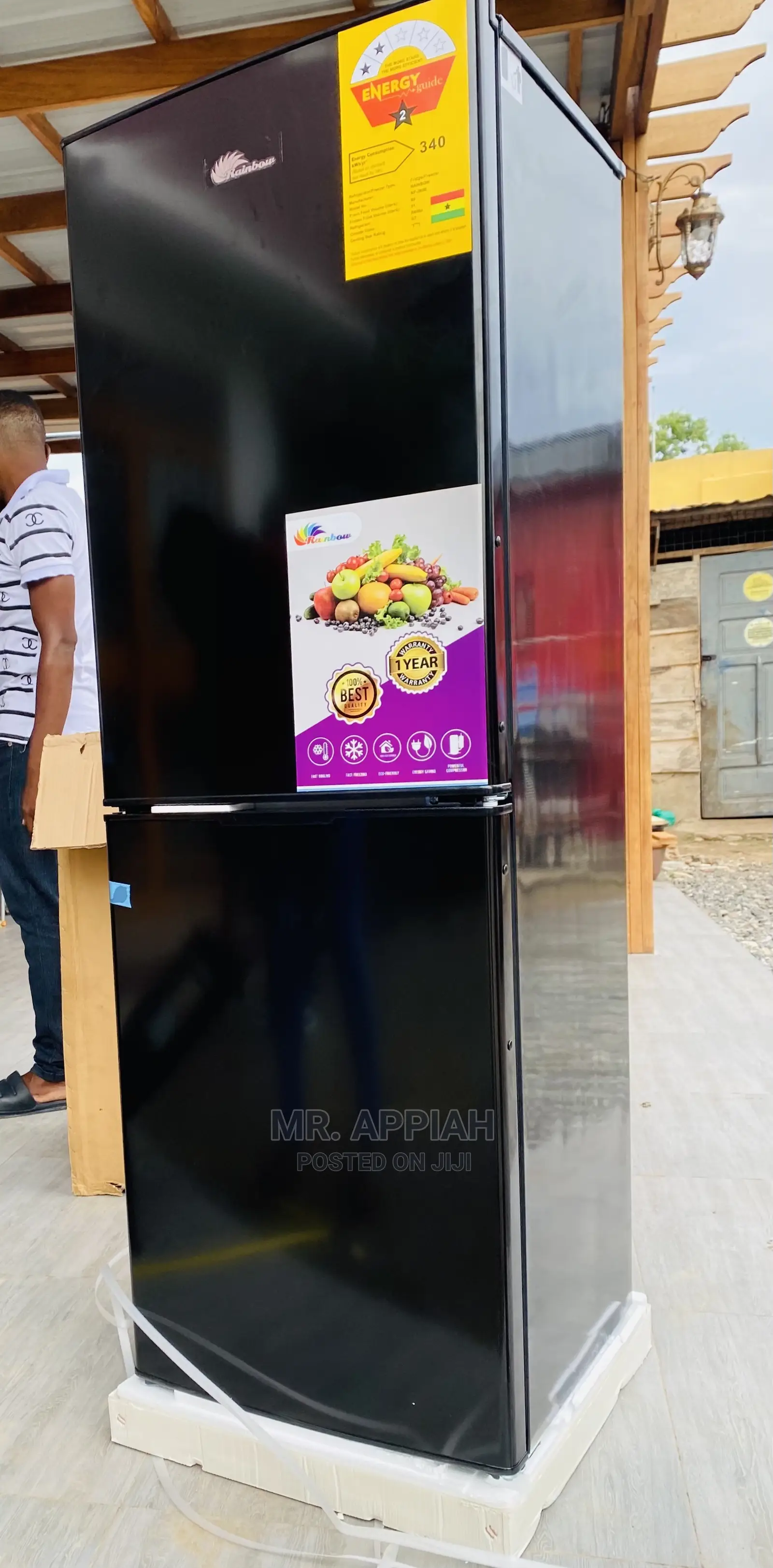 Energy and Cost Saving Rainbow 2 Door Refrigerator(RF271IX)